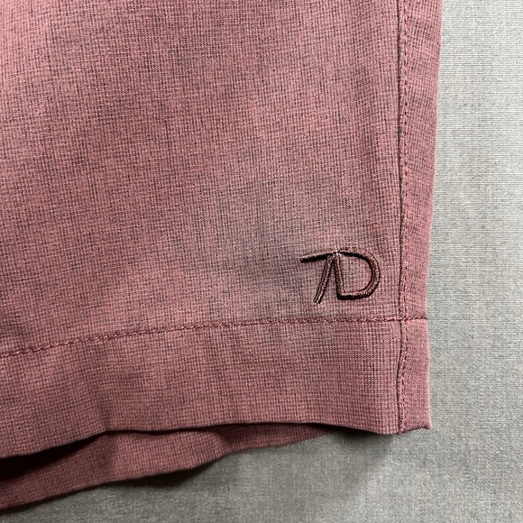 7 Diamonds Dynamic Performance Shorts Mens Size 32 Burgundy - Picture 3 of 8